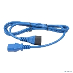 Кабель питания Filum ПВС-АП 3x1.0 С13 - C14, 220/250В, 10А, синий, 1.8м, фото 1