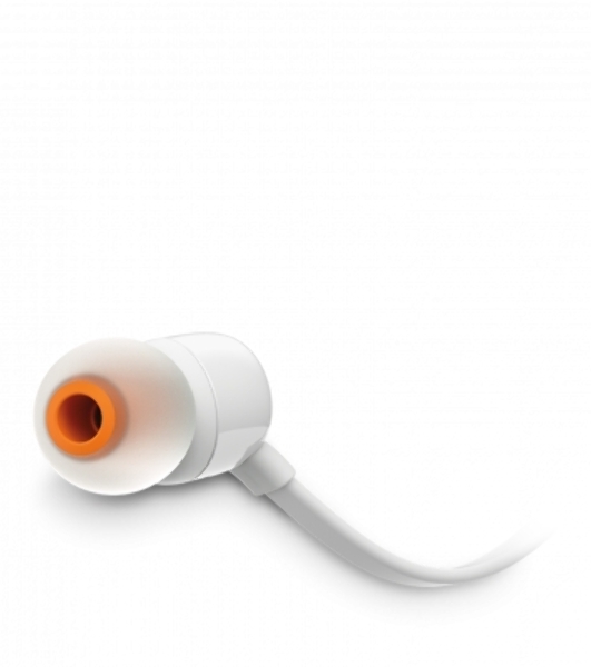 Проводные наушники JBL Tune 110 белый, внутриканальные, Jack 3.5 мм