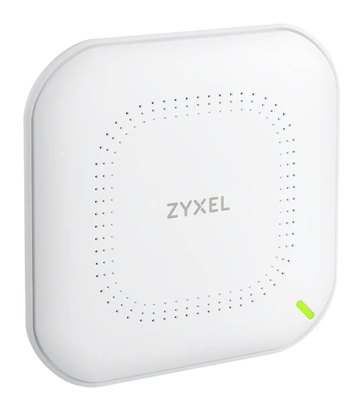 Гибридная точка доступа Zyxel NebulaFlex NWA50AX, WiFi 6, 802.11a/b/g/n/ac/ax (2,4 и 5 ГГц), MU-MIMO, антенны 2x2, до 575+1200 Мбит/с, 1xLAN GE, PoE, без поддержки Captive portal и WPA-Enterprise, защ