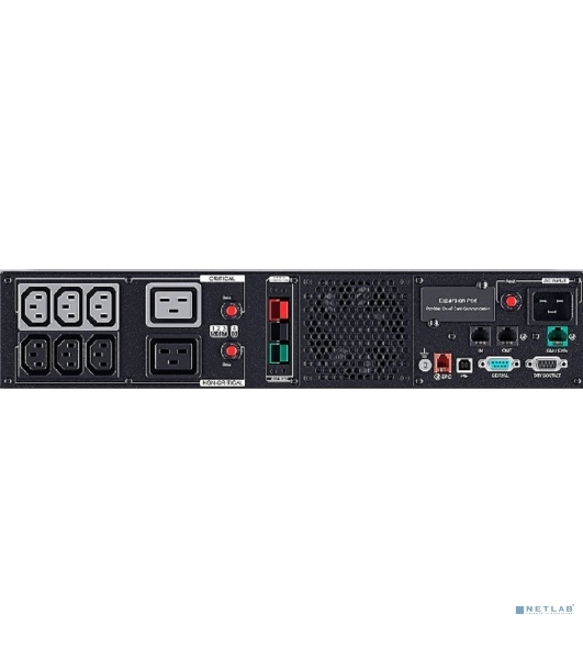 Источник бесперебойного питания UPS CyberPower PR2200ERTXL2UA/2200 ВА/2200 Вт/8xIEC 320 C13 / C19, 6x IEC C13 + 2x IEC C19