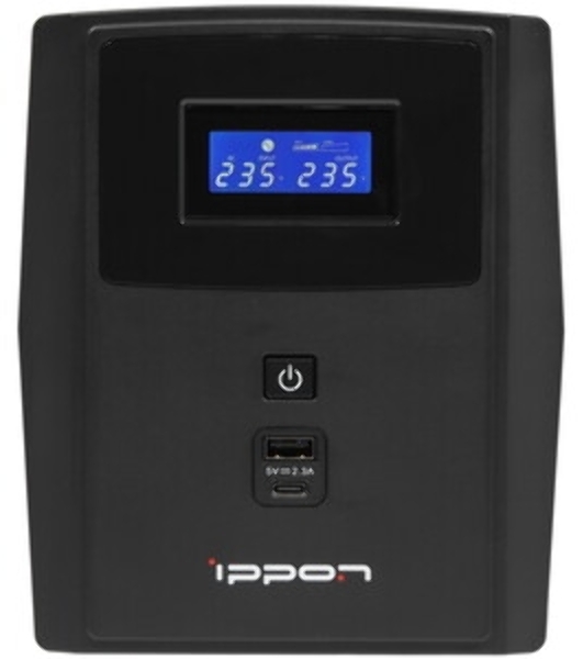 Источник бесперебойного питания Ippon Smart Power Pro II Euro 2200 1200Вт 2200ВА черный