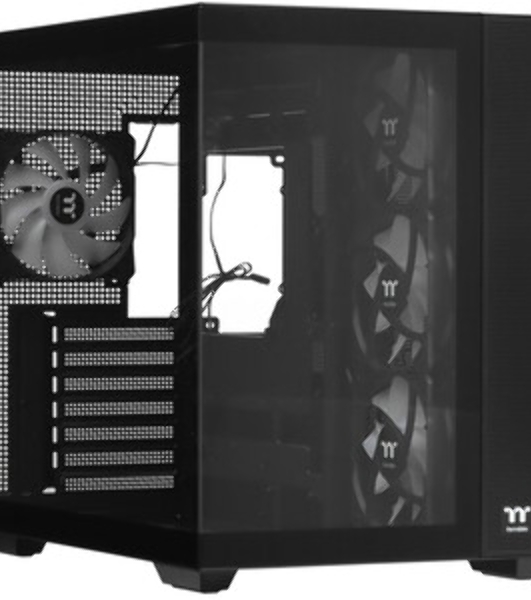 Компьютерный корпус Thermaltake View 380 TG ARGb черный без БП ATX 6x120мм 2x140мм 1x200мм 2xUSB3.0 audio bott PSU