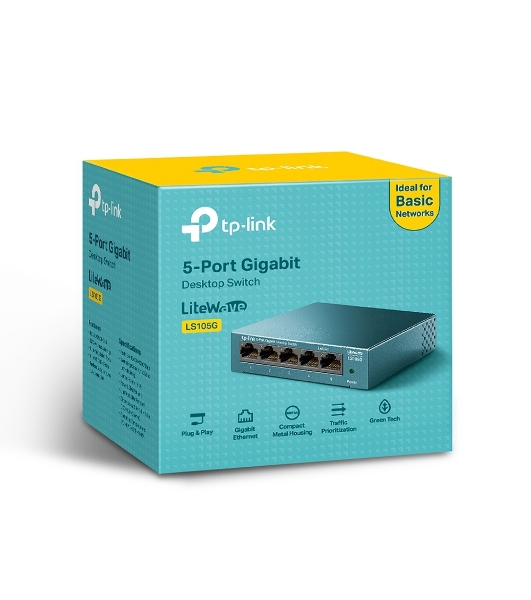 Коммутатор TP-Link 5 ports Giga Unmanagement switch, 5 10/100/1000Mbps RJ-45 ports