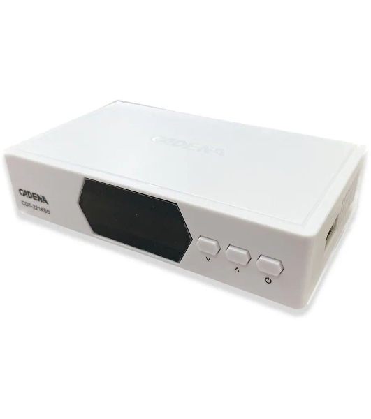 Приставка для цифрового ТВ Cadena CDT-2214SB белый, DVB-T2, DVB-T, HDMI, USB 2.0