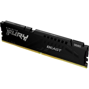 Оперативная память Kingston Fury Beast, DDR5, 32GB (1x32GB), 5200MHz, CL40, DIMM, радиатор, черный
