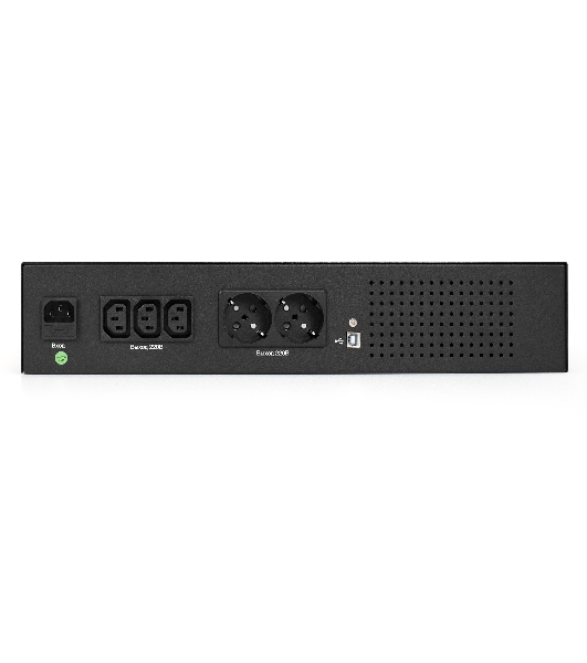 Источник бесперебойного питания ExeGate ServerRM UNL-2000.LCD.AVR.2SH.3C13.USB.2U 2000VA/1200W, Color LCD, AVR, 2*Schuko+3*C13, USB, 2U, установка в стойку, черный