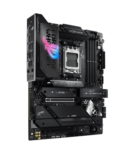 Материнская плата ASUS ROG STRIX X870E-E GAMING WIFI, AM5, AMD X870E, 4xDDR5, 4xSATA, 5xM.2, 1xPCI-E 5.0 x16, 1xPCI-E 4.0 x4, 1xHDMI, 1xUSB-C 3.2 Gen 2, 1xUSB-C 3.2 Gen 2x2, 2xUSB-C 4.0, 1x 5Gb LAN, 9xUSB-A 3.2 Gen 2, 2x3.5 мм, TOSLINK, 1xWi-Fi 7, ATX