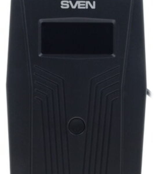 Источник бесперебойного питания SVEN Pro 650 650VA/390W LCD, USB, RJ-45 (2 EURO)