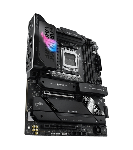 Материнская плата ASUS ROG STRIX X870E-E GAMING WIFI, AM5, AMD X870E, 4xDDR5, 4xSATA, 5xM.2, 1xPCI-E 5.0 x16, 1xPCI-E 4.0 x4, 1xHDMI, 1xUSB-C 3.2 Gen 2, 1xUSB-C 3.2 Gen 2x2, 2xUSB-C 4.0, 1x 5Gb LAN, 9xUSB-A 3.2 Gen 2, 2x3.5 мм, TOSLINK, 1xWi-Fi 7, ATX