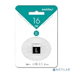 Флешка USB SmartBuy LARA black (SB16GBLARA-K), 16Gb, USB 2.0, R/W 15/5, черный/белый, фото 1