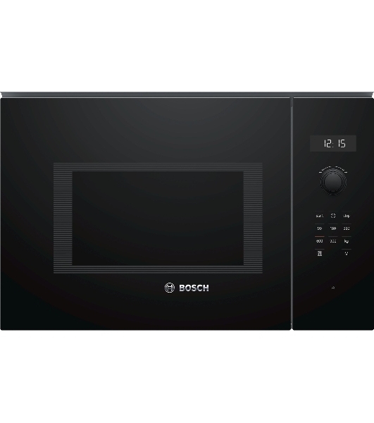 Микроволновая печь встраиваемая Bosch BFL554MB0 черный, 25 л, 900 Вт, переключатели - поворотный механизм/сенсор