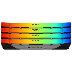 Оперативная память Kingston Fury Renegade, DDR4, 32Gb (4x8GB), 3600MHz, CL16, DIMM, с радиаторами, RGB, серебристый/черный, фото4