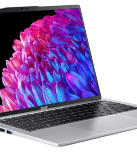 Ноутбук Acer Swift Go 14 SFG14-73-70EH серебристый NX.KSGCD.002 Core Ultra 7 155H 16Gb SSD 1Tb Intel Arc 14' OLED 2.8K (2880x1800) Windows 11 Home WiFi BT Cam
