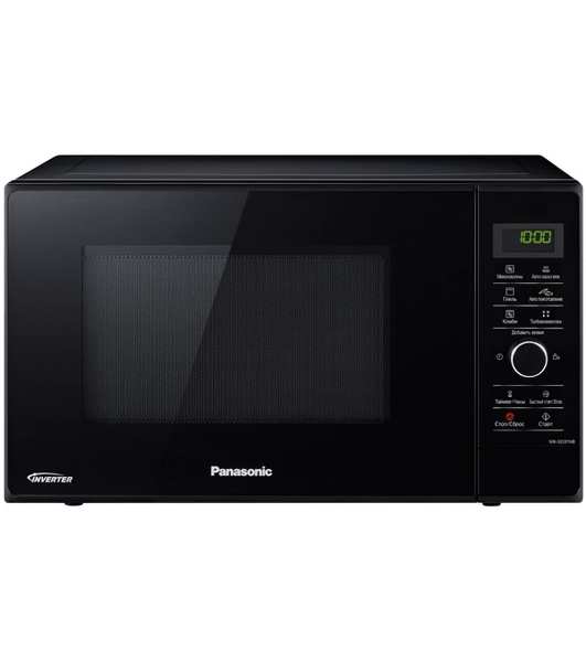 Микроволновая печь Panasonic NN-GD37HBZPE черный 23 л, 1000 Вт, переключатели - сенсор, поворотный механизм