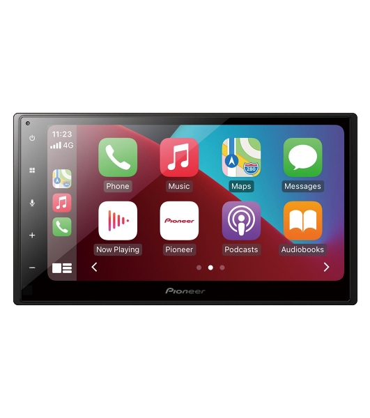 Автомагнитола Pioneer DMH-A4450BT, 2 DIN, 6.8', Bluetooth, USB Type-A, AUX, CarPlay, пульт ДУ