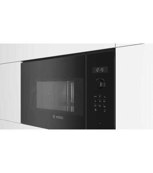 Микроволновая печь встраиваемая Bosch BFL554MB0 черный, 25 л, 900 Вт, переключатели - поворотный механизм/сенсор