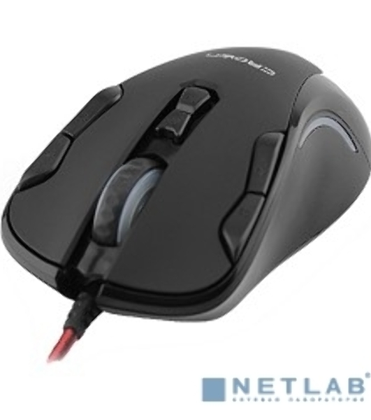 Мышь проводная Crown Gaming CMXG-804 черный, 2000 dpi, USB, кнопки - 9