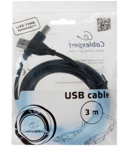 Кабель USB2.0 Cablexpert CC-P-mUSB02Bk-0.5M, AM/microB, серия Platinum, длина 0.5м, черный, блистер