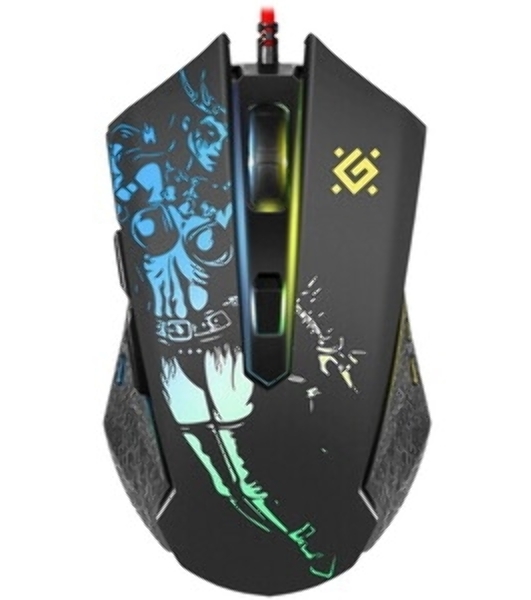 Мышь проводная Defender Sin'Sister GM-933 черный, 7200 dpi, USB, кнопки - 6
