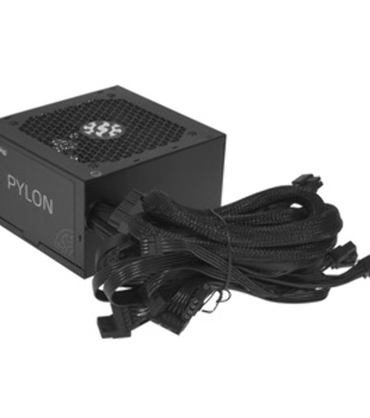 Блок питания XPG PYLON650B-BLACKCOLOR, 650 Вт, 80 PLUS Bronze, 120мм, черный