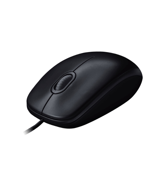 Мышь проводная Logitech M100/100R DARK/GREY (темно-серая/черная), 1000 dpi, USB, кнопки - 3