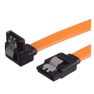 Кабель а/в GoPower Длина 0.5 м Разъемы SATA (m)-SATA (m) черный/оранжевый