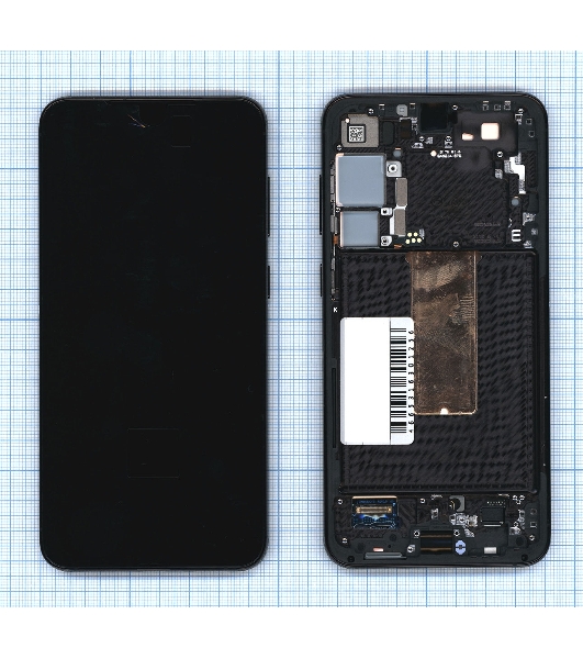Дисплей для Samsung Galaxy S23 Plus 2023 S916B в сборе с тачскрином ServicePack черный GH82-30476A