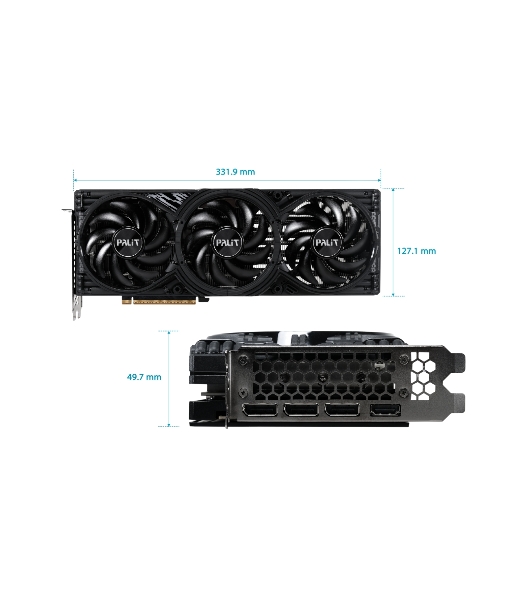 Видеокарта Palit PA-RTX 5070 GAMINGPRO-S 12Gb RTX 5070 12Gb 192bit GDDR7 2325/28000 HDMIx1 DPx3 HDCP Ret