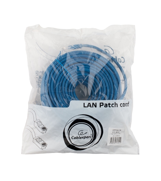 Патч-корд UTP Cablexpert PP12-30M/B cat.5e, 30м, литой, многожильный, синий