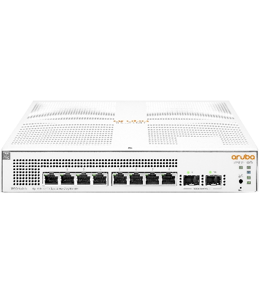 Коммутатор HPE Aruba IOn 1930 8G 2SFP 124W, 8×1 Гбит/с PoE+ + 2×1 Гбит/с SFP, настраиваемый