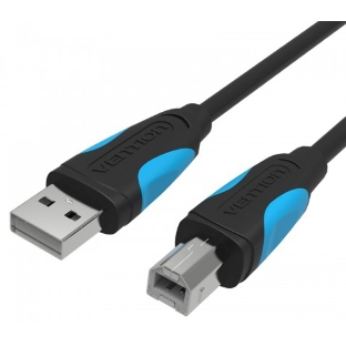 Кабель Vention USB 2.0 AM/BM - 5м. черный