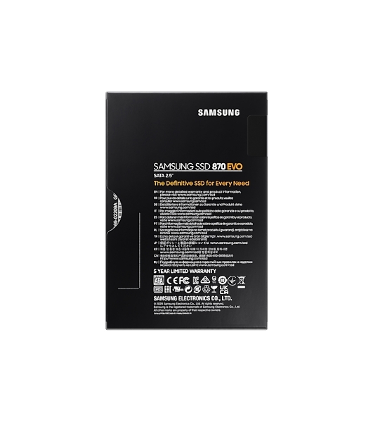 Накопитель SSD Samsung 4Tb 870 EVO, V-NAND, 2.5', SATA III, [R/W - 530/560 Mb/s]