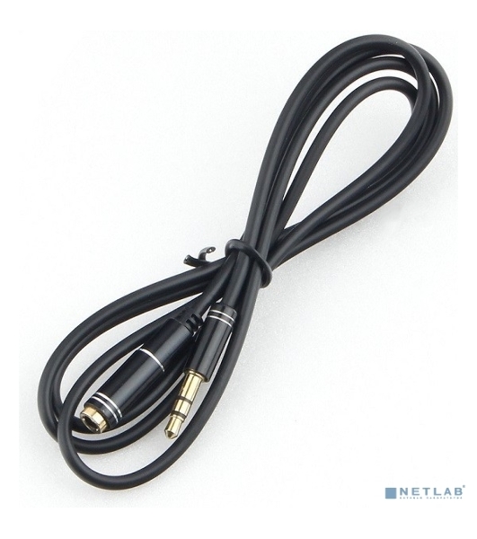 Кабель аудио удлинительный Cablexpert CCAB-02-35MF-3MB. 3.5 Jack (M)/3.5 Jack (F), черный, 3м, блистер