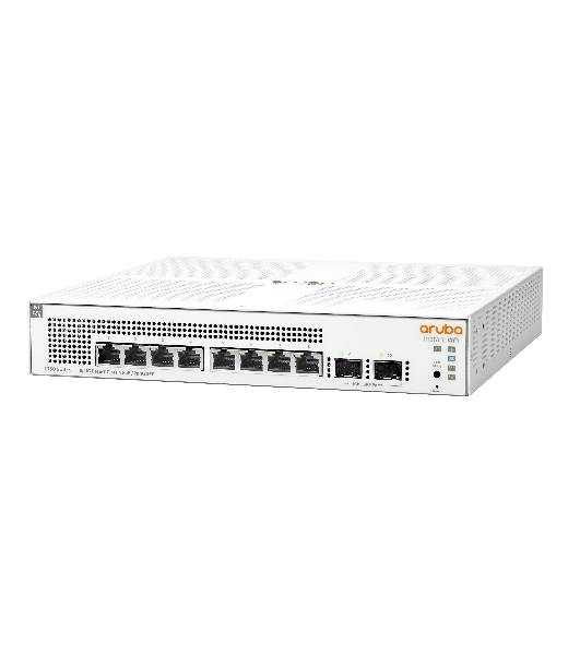 Коммутатор HPE Aruba IOn 1930 8G 2SFP 124W, 8×1 Гбит/с PoE+ + 2×1 Гбит/с SFP, настраиваемый