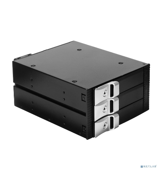 Корзина для HDD ExeGate EX264639RUS HS335-01 (универсальная, на 3*3,5' SATA/SAS HDD, занимает 2*5,25' отсека)