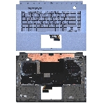 Клавиатура для ноутбука Asus ROG GU502 серебристая c подсветкой маленький энтер, фото5