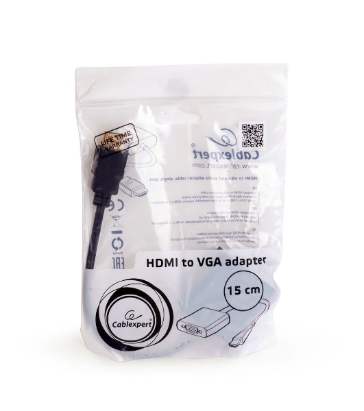 Переходник Gembird-Cablexpert Переходник HDMI-VGA, 19M/15F (A-HDMI-VGA-03)