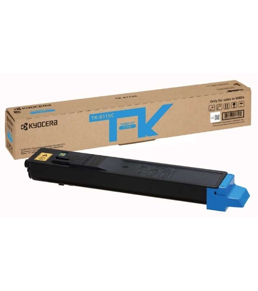 Картридж лазерный Kyocera TK-8115C (1T02P3CNL0) голубой для M8124cidn/M8130cidn 6000 стр.