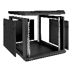 Шкаф телекоммуникационный 19' настенный 9U ExeGate EC-WM-9U.600.G.BLACK (19', 9U, 600x600x500мм (ШхГхВ), передняя дверь закаленное стекло, съемные боковые панели, пыле- и влагозащита IP23, черный RAL 9004), фото15