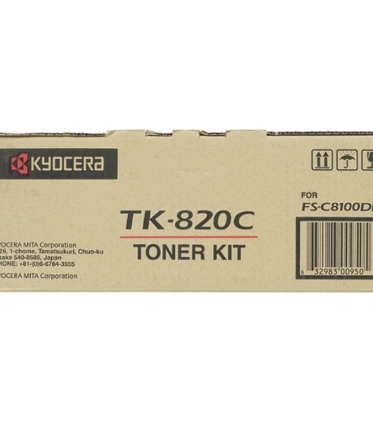 Картридж лазерный Kyocera-Mita TK-820C голубой для FS-C8100DN 7000 стр.