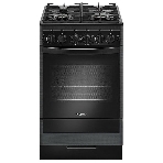 Плита газовая Gefest ПГ 5500-02 0115 черный, конфорок 4 шт, духовка 52 л, 50 см x 85 см x 58.5 см, фото 1