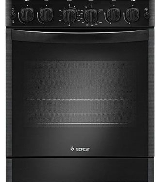 Плита газовая Gefest ПГ 5500-02 0115 черный, конфорок 4 шт, духовка 52 л, 50 см x 85 см x 58.5 см