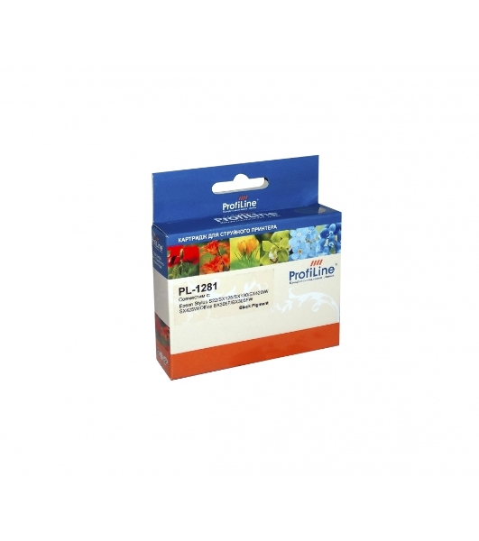 Картридж струйный ProfiLine PL-1281 для принтеров Epson StylusS22/SX125/SX130/SX420W/SX425W/Office BX305F/BX305FW Black пигментные