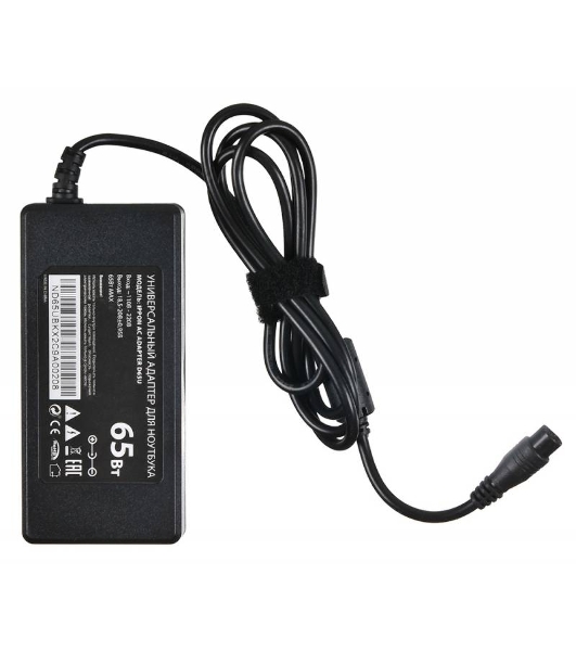 Блок питания Ippon D65U автоматический 65W 15V-19.5V 8-connectors 1.5A 1xUSB 2.1A от бытовой электросети LСD индикатор