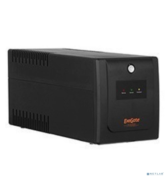 Источник бесперебойного питания ExeGate SpecialPro UNB-650.LED.AVR.EURO 650VA/360W, LED, AVR, 2 евророзетки, черный