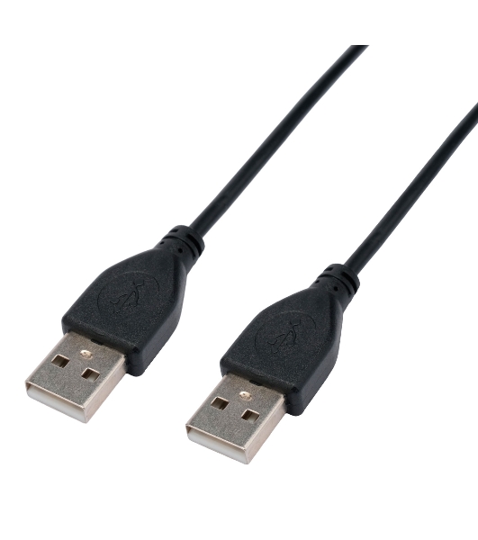 Кабель USB2.0 Cablexpert CC-USB2-AMAM-0.6M, AM/AM, экран, 28/26AWG, медь, Pro, 0.6м, черный, пакет