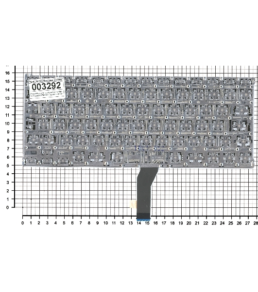 Клавиатура для ноутбука MacBook A1369 большой ENTER без подсветки 2010+