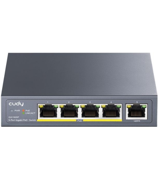 Коммутатор Cudy GS1005P, 5×1 Гбит/с