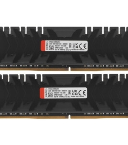 Оперативная память Kingston Fury Renegade, DDR4, 64GB (2x32 GB), 3200 MHz, CL16, DIMM, с радиатором, черный
