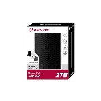 Внешний HDD 2.5' Transcend StoreJet 25A3, 2TB, USB 3.2 Gen 1 Type-A, 5400 rpm, черный, фото2